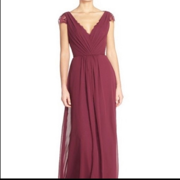 Hayley Paige Occasions Dresses & Skirts - NWT HAYLEY PAIGE occasions burgundy maxi dress